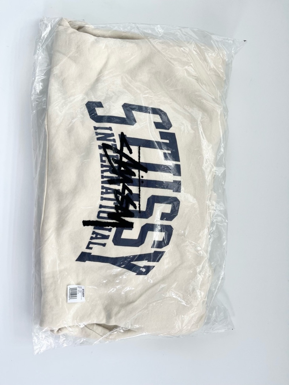 Stussy Relaxed Hoodie Ivory Medium - Picture 2 of 5